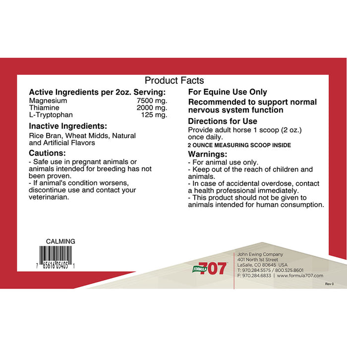 Formula 707 Calming 20lbs
