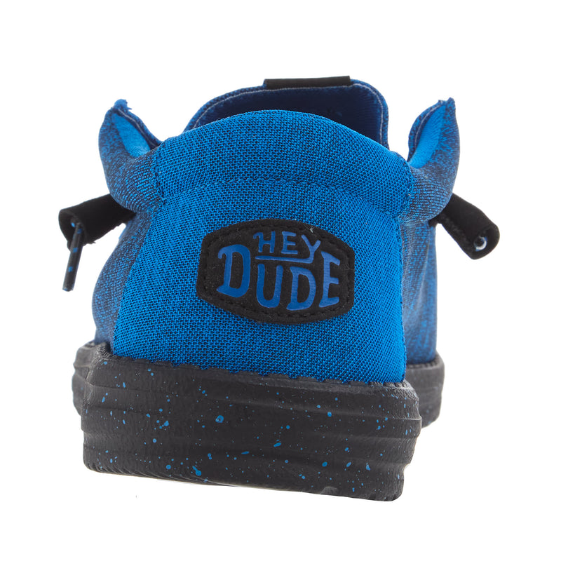 Hey Dude Mens Blue Wally Sport Knit Casual Shoe
