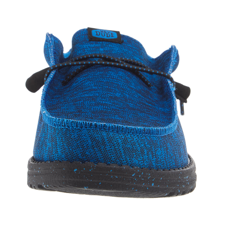 Hey Dude Mens Blue Wally Sport Knit Casual Shoe