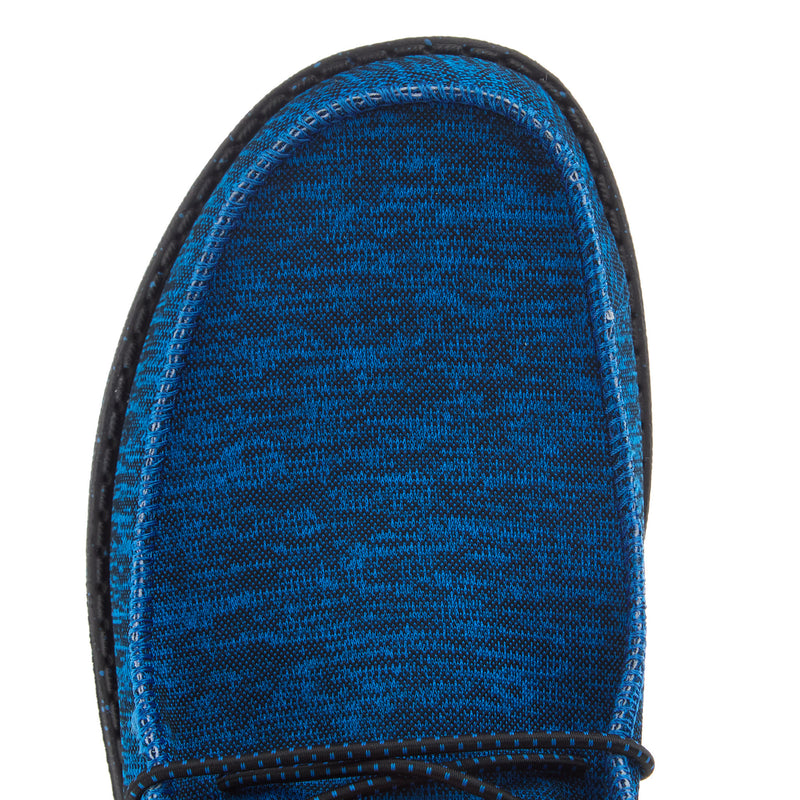 Hey Dude Mens Blue Wally Sport Knit Casual Shoe