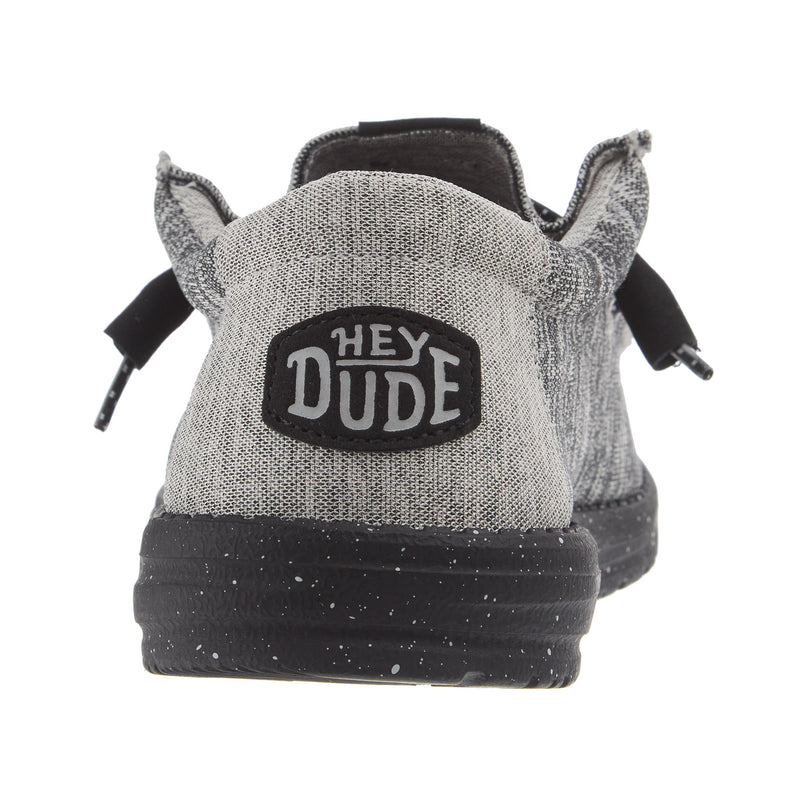 Hey Dude Mens Dark Grey Wally Sport Knit Casual Shoe