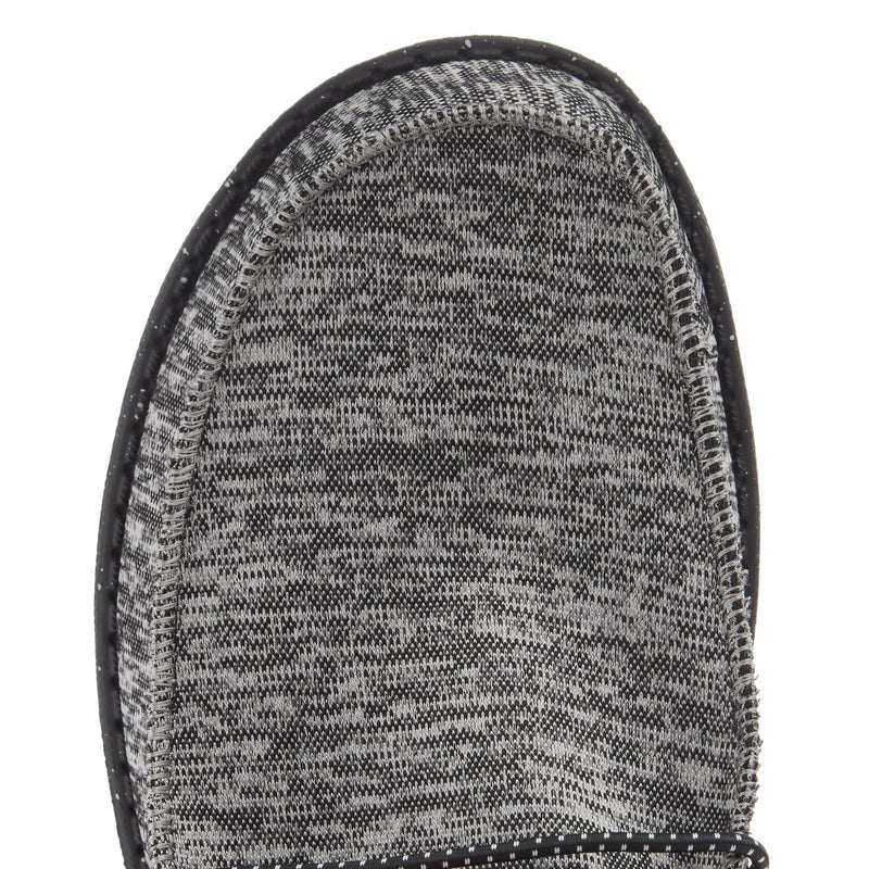 Hey Dude Mens Dark Grey Wally Sport Knit Casual Shoe