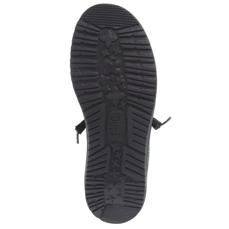 Hey Dude Men`s Green Wally Sport Knit Casual Shoe