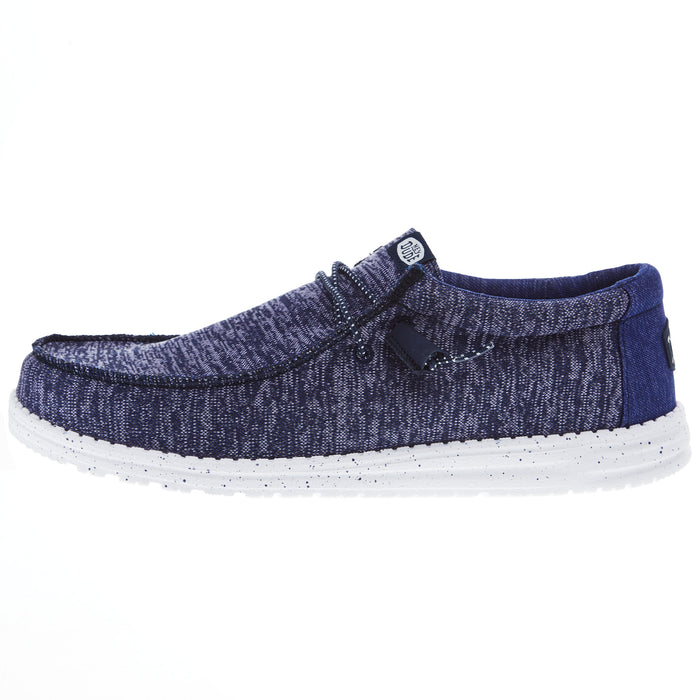 Hey Dude Mens Blue Wally Sport Knit Casual