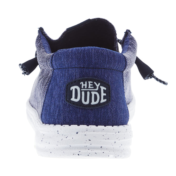 Hey Dude Mens Blue Wally Sport Knit Casual