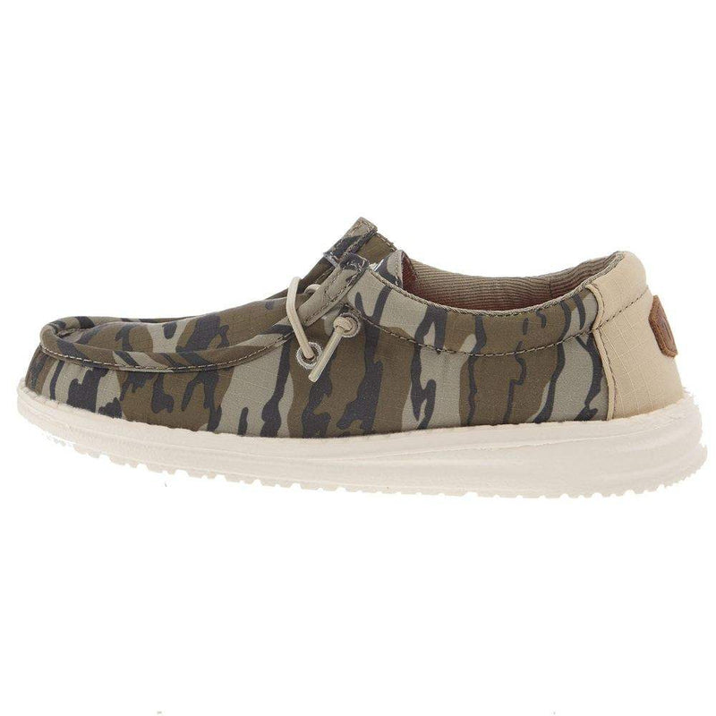 Hey Dude Youth Wally Mossy Oak Original Bottomland