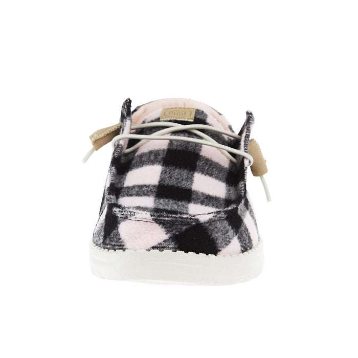 Hey Dude Women`s Wendy Buffalo Plaid Pink Casual