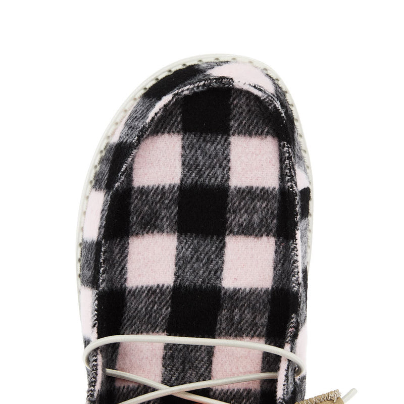 Hey Dude Women`s Wendy Buffalo Plaid Pink Casual