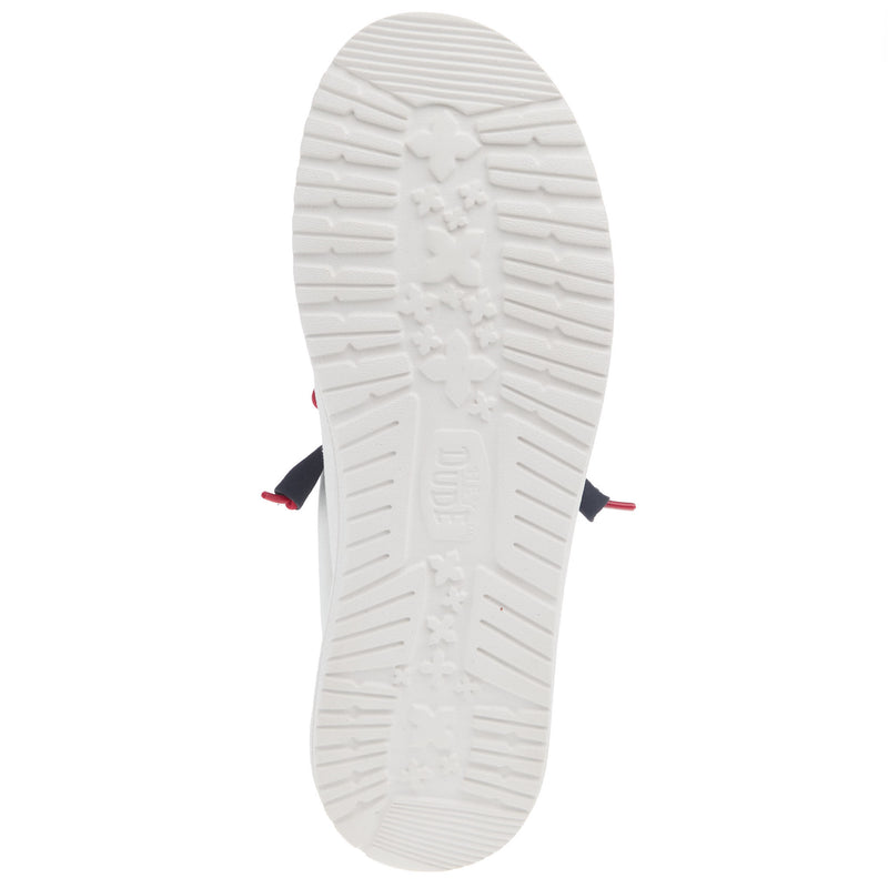 Hey Dude Men`s Wally American Navy Casual Shoe