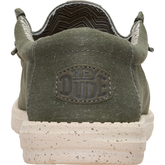 Hey Dude Men's Wally Stretch Canvas Tea Leaf Casual