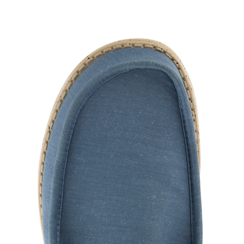 Hey Dude Men's Wally Stretch Canvas Faded Denim Casual Shoe