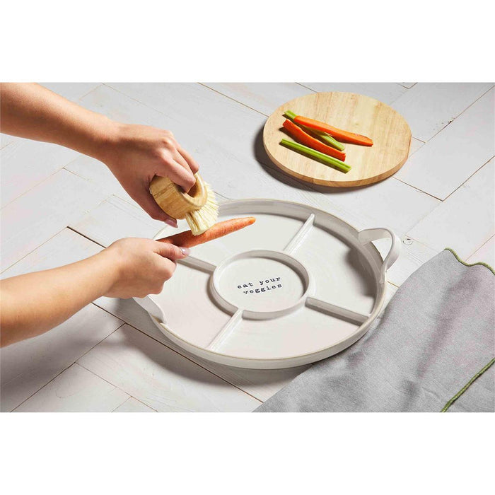 Mud Pie Crudite Platter and Brush Set