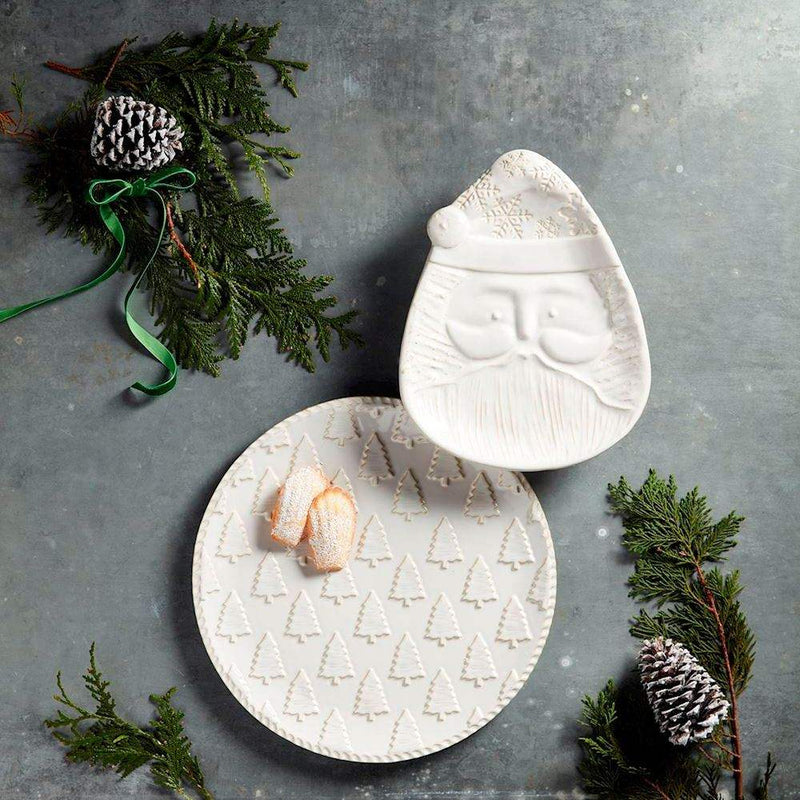 Mud Pie White Christmas Nested Platter Set