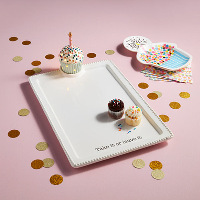 Mud Pie Take It Or Leave It Platter