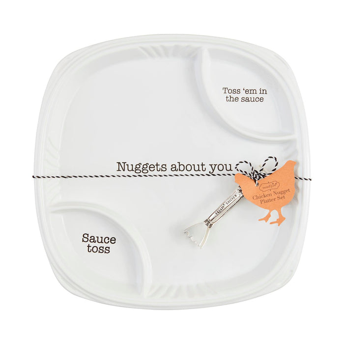 Mud Pie Nuggers About You Platter Set