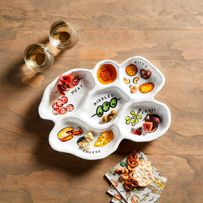 Mud Pie Sectioned Charcuterie Platter