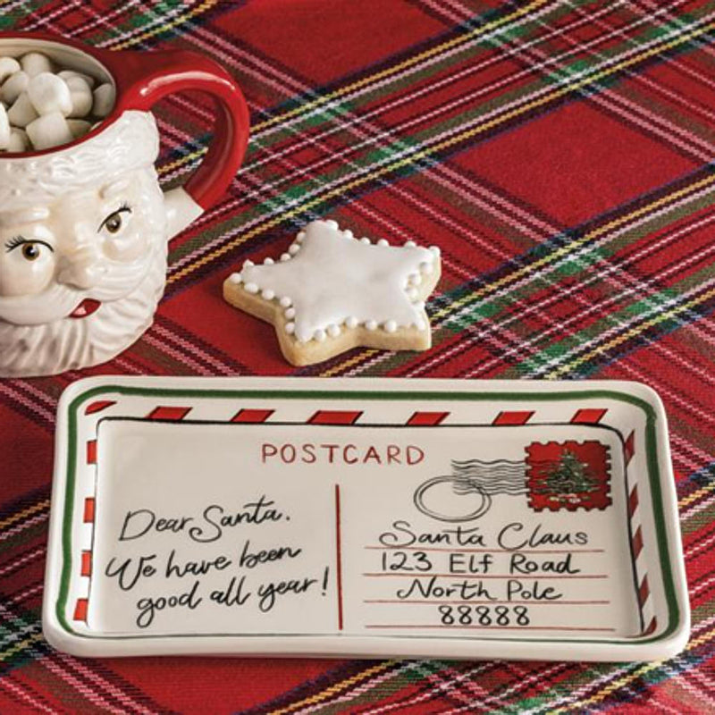 Mud Pie Santa Milk & Cookies Mug Set