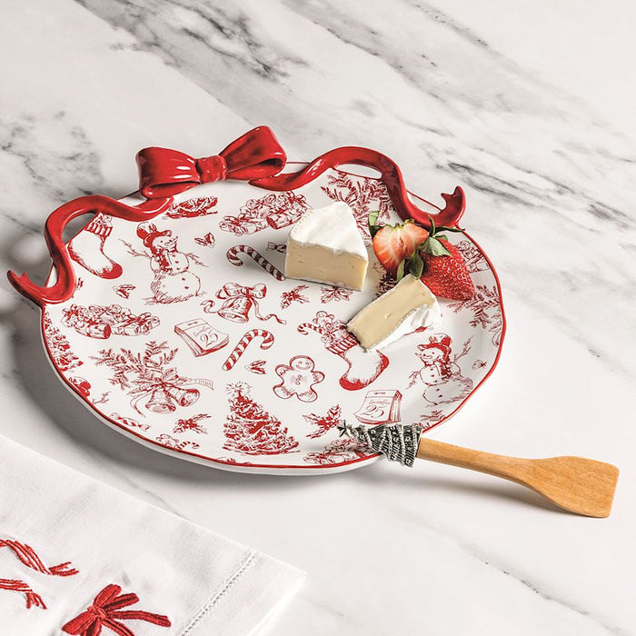 Mud Pie Bow Cookie Plate