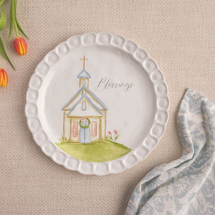 Mud Pie Church Blessing Platter