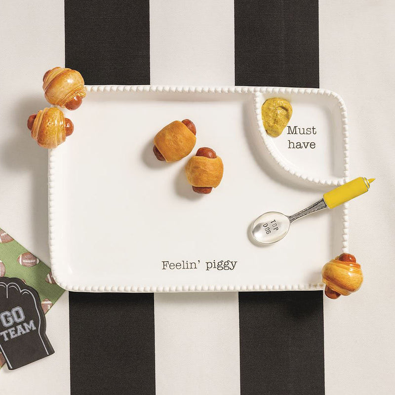 Mud Pie Feelin' Piggy Pigs In Blanket Platter