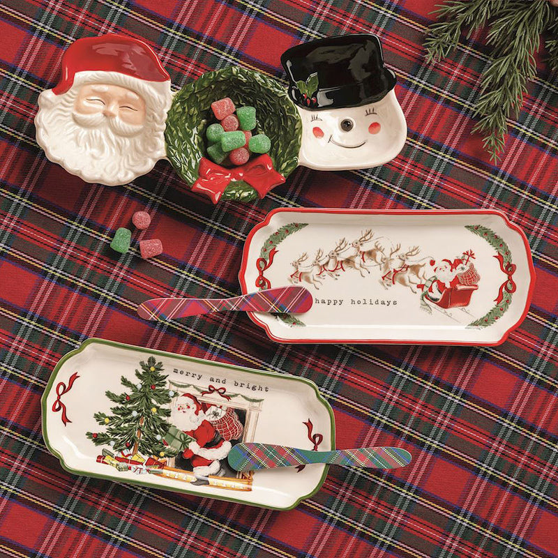 Mud Pie Happy Holidays Everything Tray Set