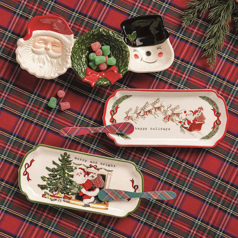 Mud Pie Merry and Bright Everything Tray Set