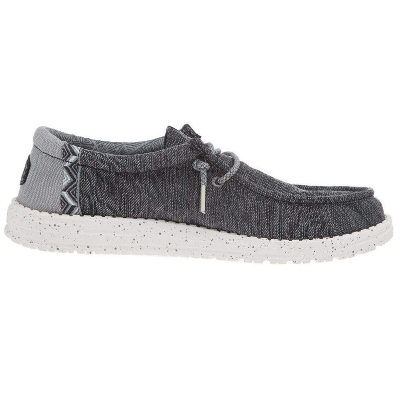 Hey Dude Men's Wally Coastline Black Casual Shoe