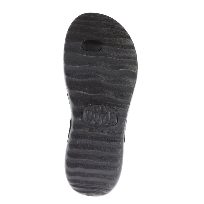 Hey Dude Men`s Myers Classic Black Flip Flop