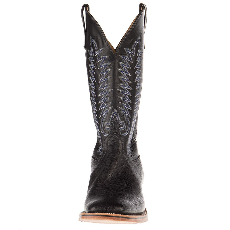 Anderson Bean Men's NRS Ride Ready Black Smooth Ostrich Cowboy Boots
