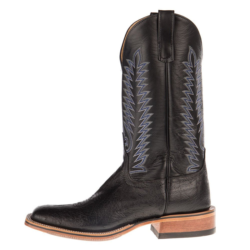 Anderson Bean Men's NRS Ride Ready Black Smooth Ostrich Cowboy Boots