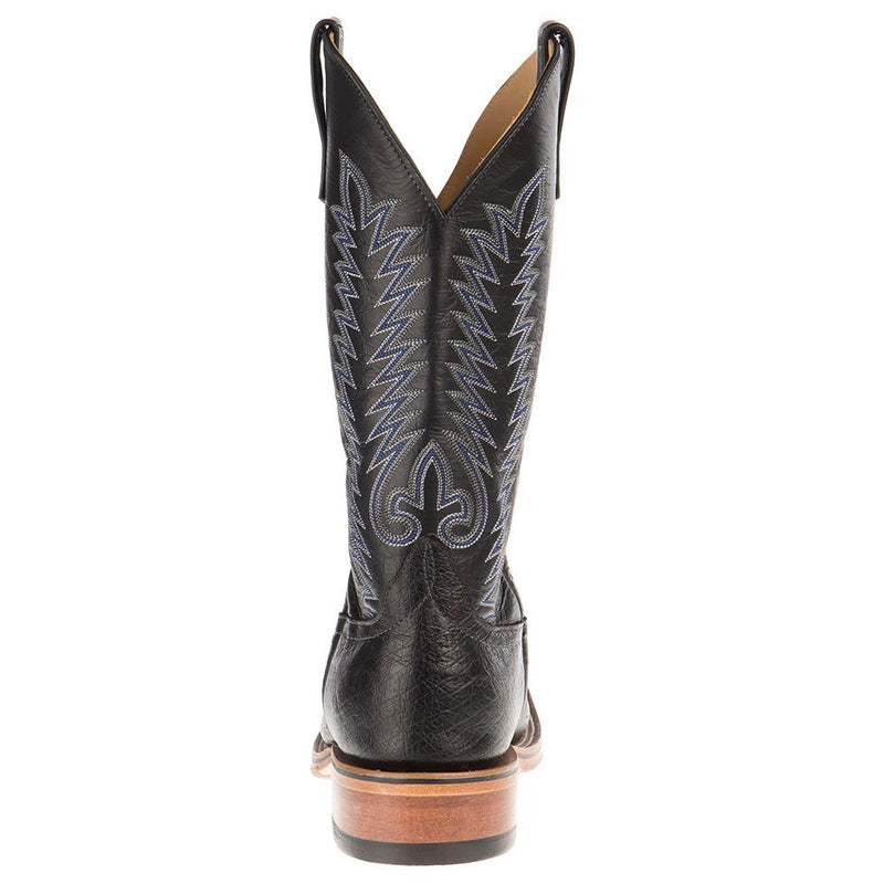 Anderson Bean Men's NRS Ride Ready Black Smooth Ostrich Cowboy Boots