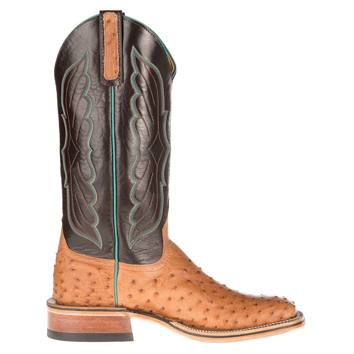 Anderson Bean NRS Ride Ready Women's Cognac Mad Dog Full Quill Ostrich Boots