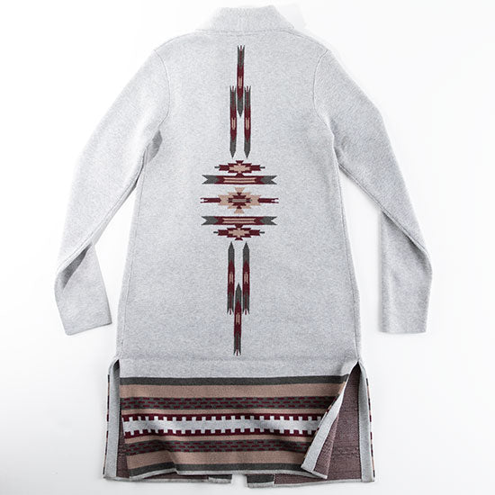Cruel Denim Girl Grey Aztec Cardigan