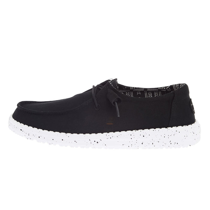 Hey Dude Women's Wendy Stretch Canvas Black Casual