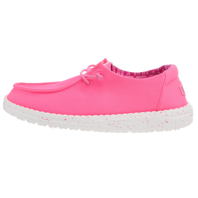 Hey Dude Women's Wendy Canvas Neon Pink Casual