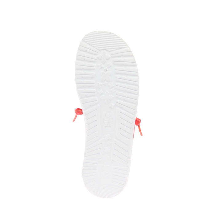 Hey Dude Women`s Wendy Stretch Canvas Fiery Coral Casual