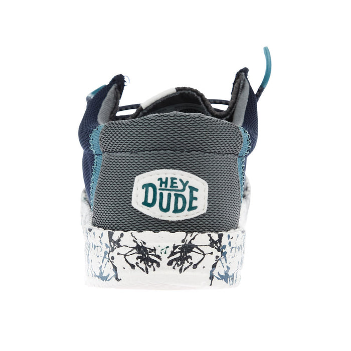 Hey Dude Youth Wally Navy and Charcoal Summer Mesh