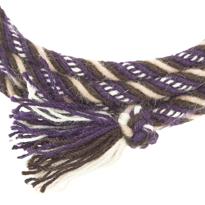 T3 Weavers 5/8 inch by 22 feet Purple, White, Tan 100% Alpaca Mecate Reins