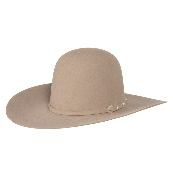 American Hats 40X Natural 4 1/4in Brim Open Crown Felt Cowboy Hat