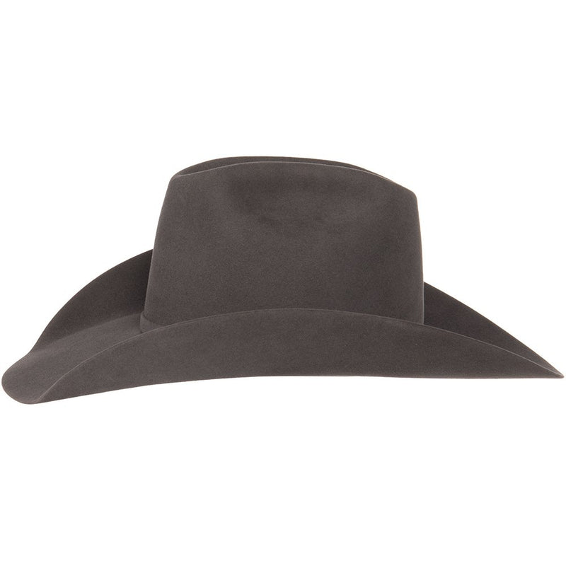 American Hats 40X Steel Self Band 4 1/4in Brim Open Felt Cowboy Hat