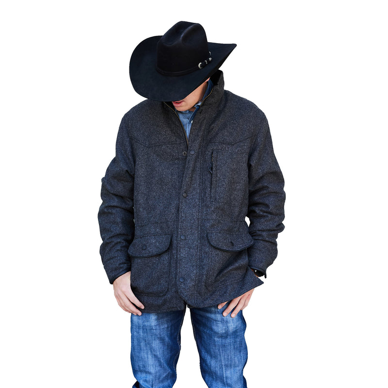 American Hats Co 40X Black Open Crown 4 1/4in Brim Felt Cowboy Hat
