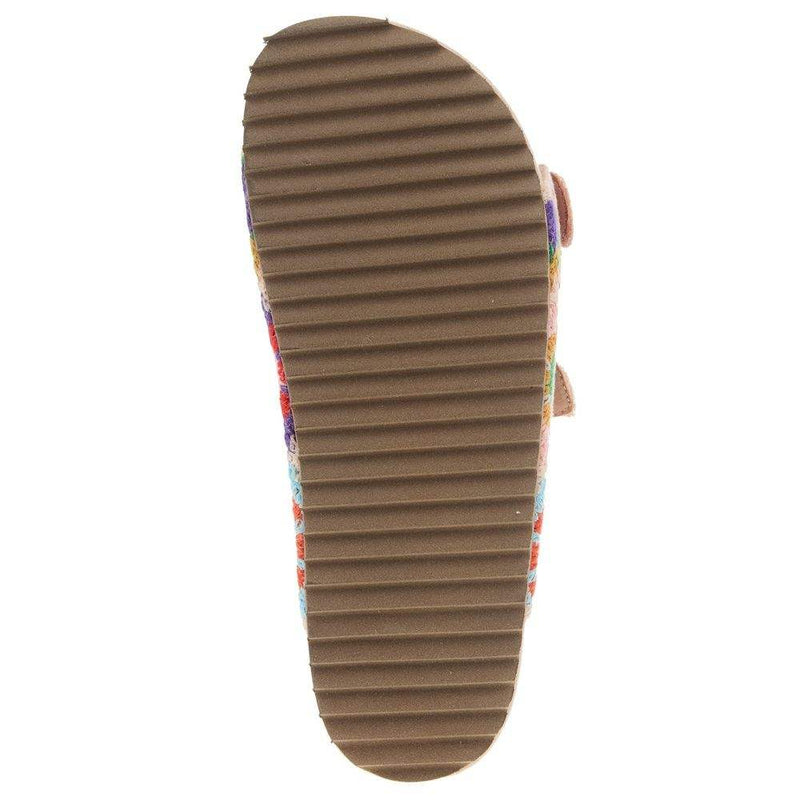 Corkys Footwear Women`s Corky Wannabe Multi Crochet Wedge Sandal