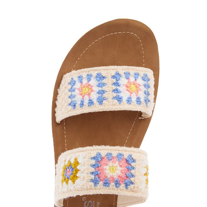 Corkys Footwear Women's Toodles Doble Strap Crocheted Sandal