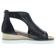 Corkys Footwear Womens Corky Sugar Momma Black Wedge Sandal