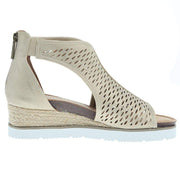 Corkys Footwear Womens Corky Sugar Momma Gold Wedge Sandal