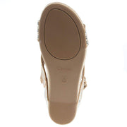 Corkys Footwear Women`s Docie Doe Caramel Studded Wedge Sandal