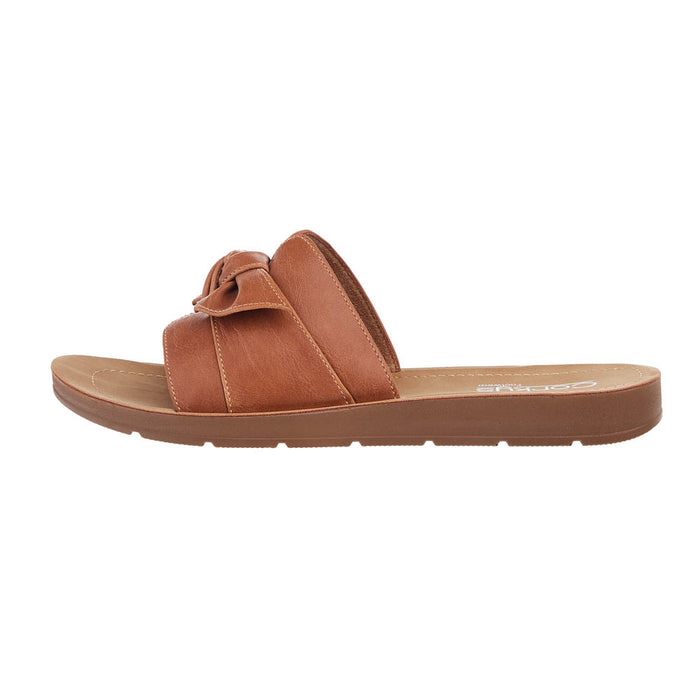 Corkys Footwear Women's Rock The Bowtie Cognac Sandal
