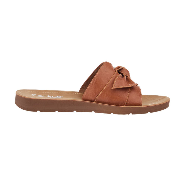 Corkys Footwear Women's Rock The Bowtie Cognac Sandal