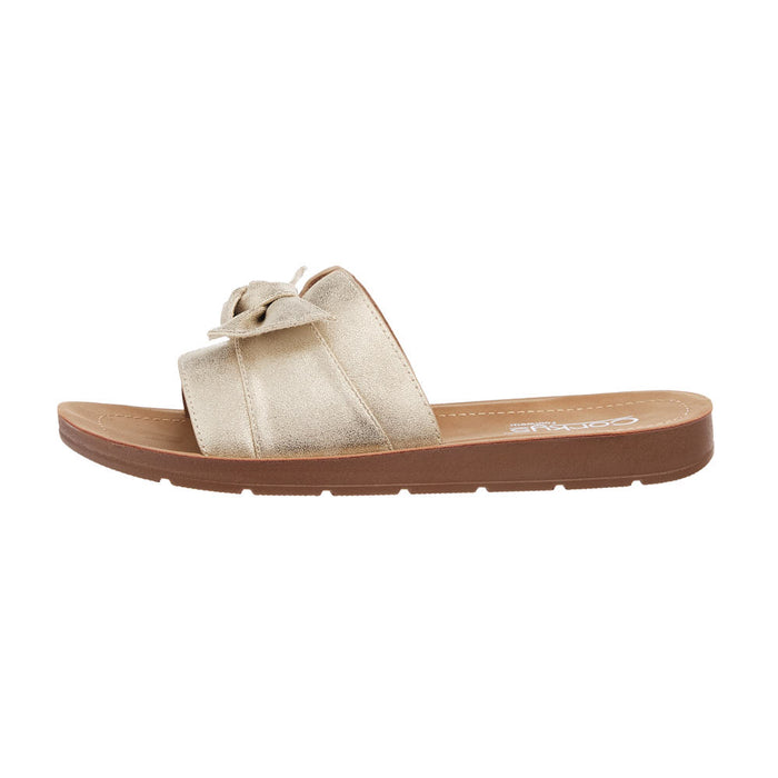 Corkys Footwear Women's Rock The Bowt Gold Sandal