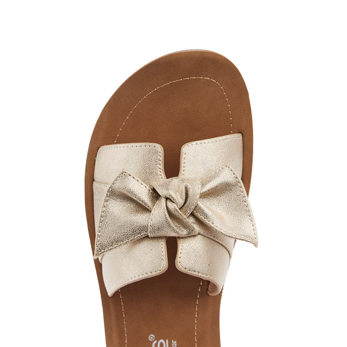 Corkys Footwear Women's Rock The Bowt Gold Sandal